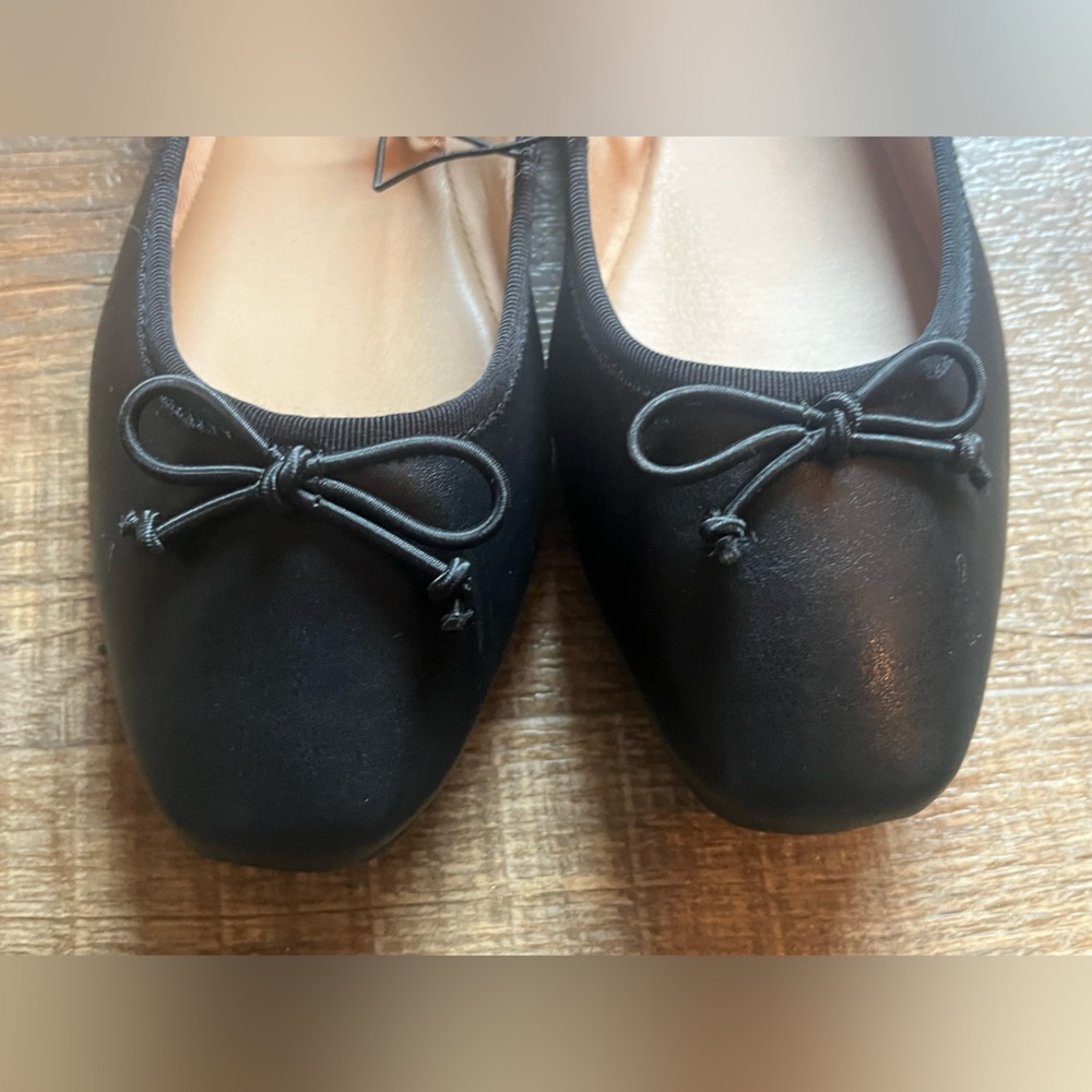 Time and Tru Black Bow Ballet Flats. New with tags. Women’s size 8.5 - Picture 6 of 10